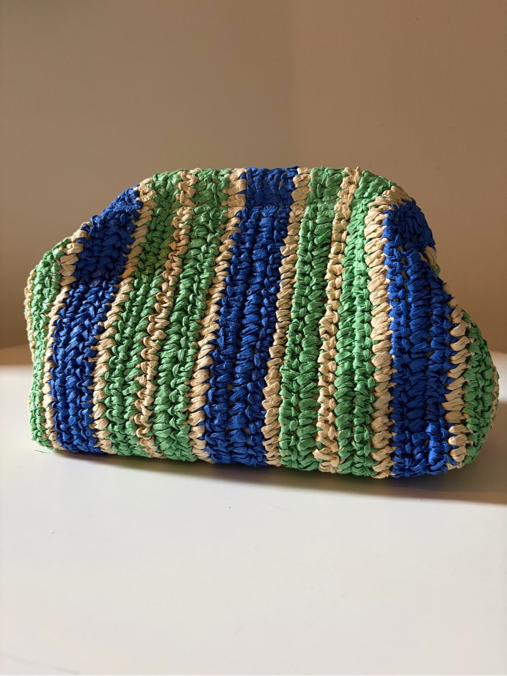 COS Raffia Clutch Bag.